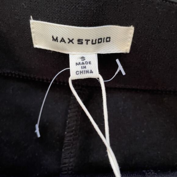 NEW Max Studio Black and Charcoal Office Pant Slim Ankle Trouser Small, MSRP $98 - Picture 9 of 12